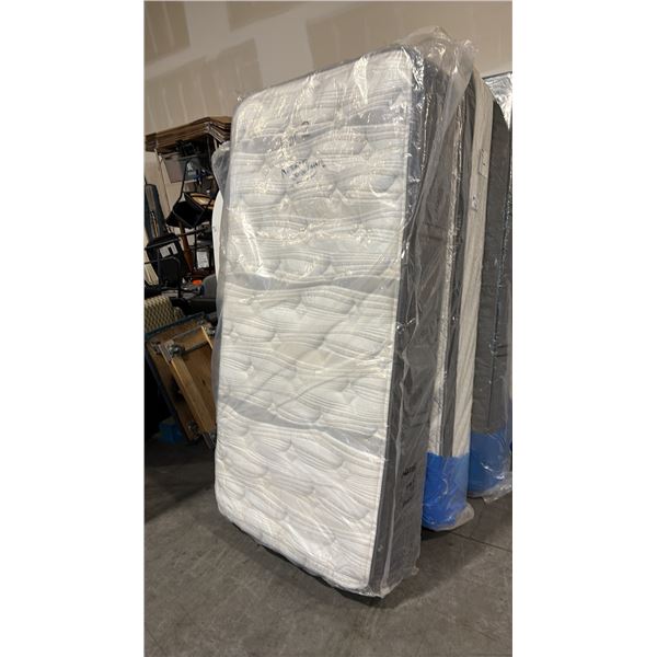 RESTONIC OLIVIE LONG SINGLE MATTRESS WITH SOFT TOUCH FABRIC, 1/2" TALALAY COPPER LATEX, 2" DURALAST