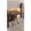 Image 1 : DURAWOOD BROWN APPROX 34"X34" BAR HEIGHT PATIO TABLE