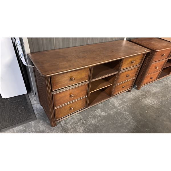 SEYMOUR COGNAC MEDIA DRESSER 54'X18"