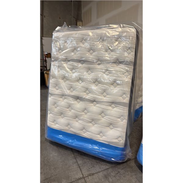RESTONIC BELLFLOWER PLUSH DOUBLE WITH 3X COOLING, GEL INFUSED MEMORY FOAM AND ZONED