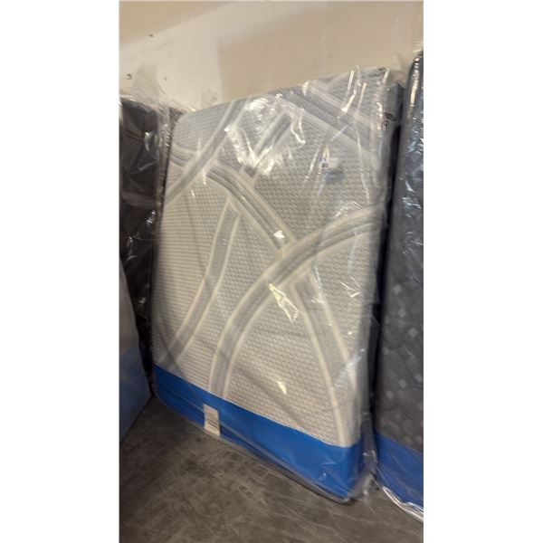 RESTONIC NOLA QUEEN MATTRESS WITH SOFT TOUCH FABRIC, GEL FIBER, 1/2" GEL MEMORY FOAM, 2" DURALAST