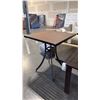 Image 1 : DURAWOOD BROWN APPROX 34"X34" BAR HEIGHT PATIO TABLE
