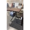Image 1 : DURAWOOD BROWN APPROX 34"X34" BAR HEIGHT PATIO TABLE