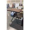 Image 1 : DURAWOOD BROWN APPROX 34"X34" BAR HEIGHT PATIO TABLE