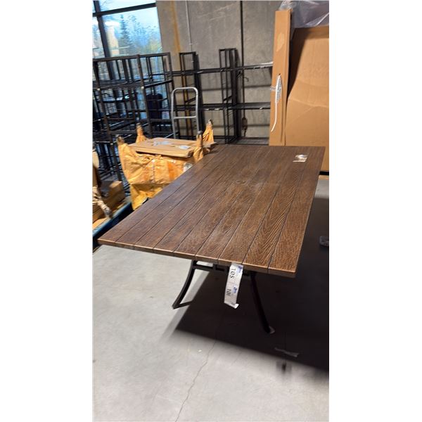 RATANA MOUNT VERNON WALNUT 71"X39" PATIO TABLE
