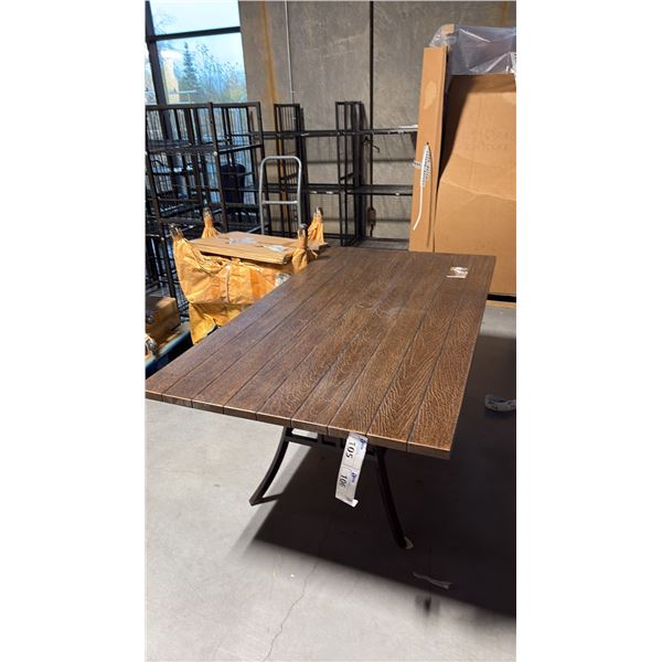 RATANA MOUNT VERNON WALNUT 71"X39" PATIO TABLE