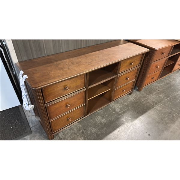 SEYMOUR COGNAC MEDIA DRESSER 54'X18"