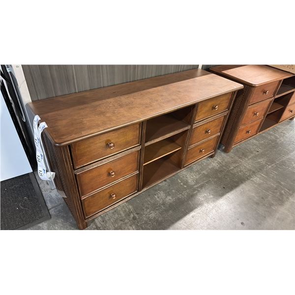 SEYMOUR COGNAC MEDIA DRESSER 54'X18"