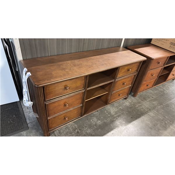 SEYMOUR COGNAC MEDIA DRESSER 54'X18"