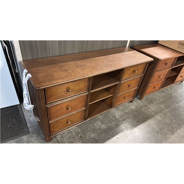 SEYMOUR COGNAC MEDIA DRESSER 54'X18"