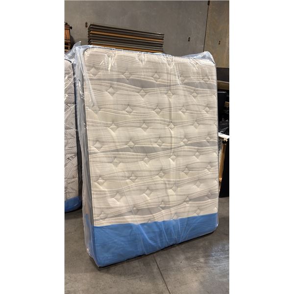 RESTONIC ANDERSON PLUSH SHORT DOUBLE MATTRESS WITH 3X COOLING, GEL INFUSED MEMORY FOAM AND ZONED