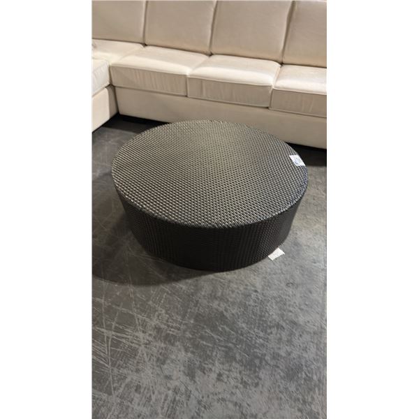 PALM HARBOR DARK BROWN 40"ROUND COFFEE TABLE