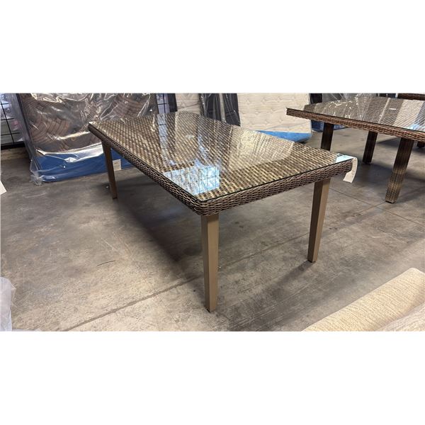 RATANA HILLSBORO TAUPE 84"X42" PATIO TABLE