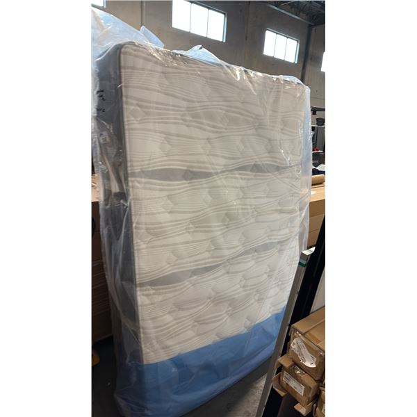 RESTONIC LIMITED FOXGLOVE FIRM QUEEN MATTRESS WITH 3X COOLING, GEL INFUSED MEMORY FOAM AND ZONED