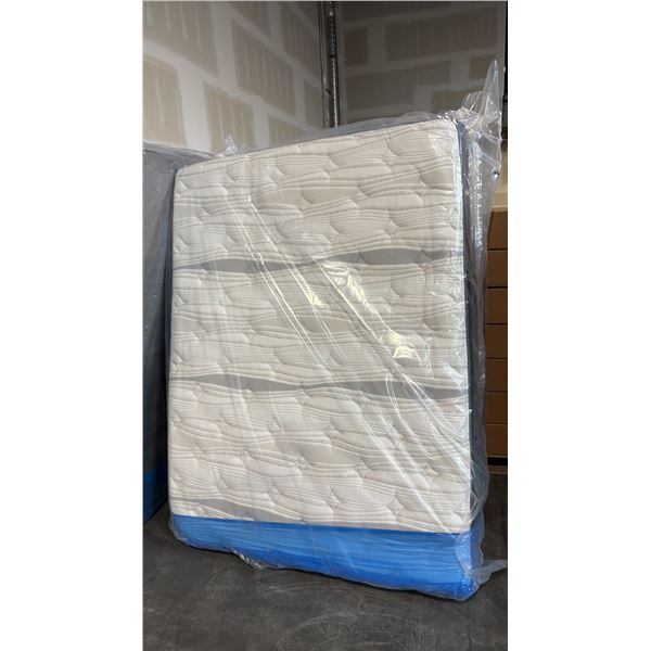 RESTONIC LIMITED BELLFLOWER PLUSH QUEEN MATTRESS WITH 3X COOLING, GEL INFUSED MEMORY FOAM AND ZONED