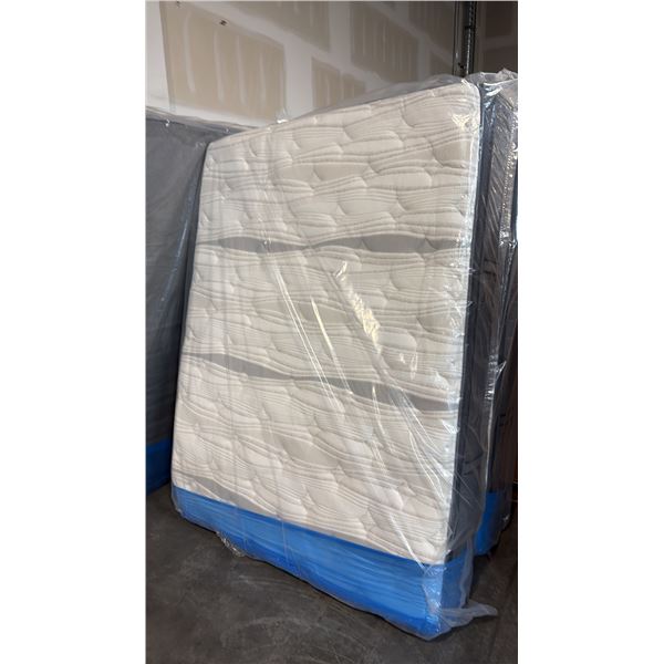 RESTONIC LIMITED BELLFLOWER PLUSH QUEEN MATTRESS WITH 3X COOLING, GEL INFUSED MEMORY FOAM AND ZONED