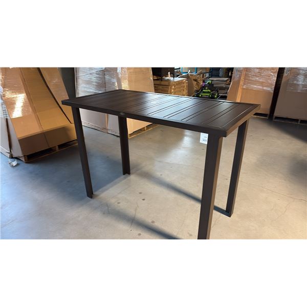RATANA LIMO DARKWOOD 60"X 30" BAT HEIGHT PATIO TABLE