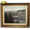 Vintage Framed Picture Of S.S. Princess Ferry By Paul Yaliz