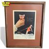 Framed Coca Cola Advertisement "The Answer To Thirst After Play"