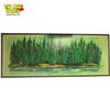 Large Framed Oil On Board Of Forest Scene By Bosley 1971