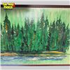 Image 3 : Large Framed Oil On Board Of Forest Scene By Bosley 1971