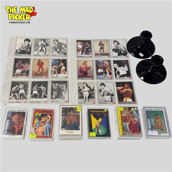Vintage Assorted Boxing Cards, And Pornography Cards