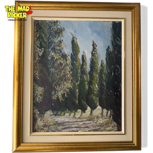 Vintage Framed Oil On Board, Signed