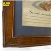 Image 2 : Vintage Framed Coca Cola Advertisement
