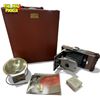 Vintage Polaroid Camera With Flash, In Original Case