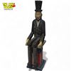 Vintage Folk Art Hand Carved Hand Painted Abraham Lincoln