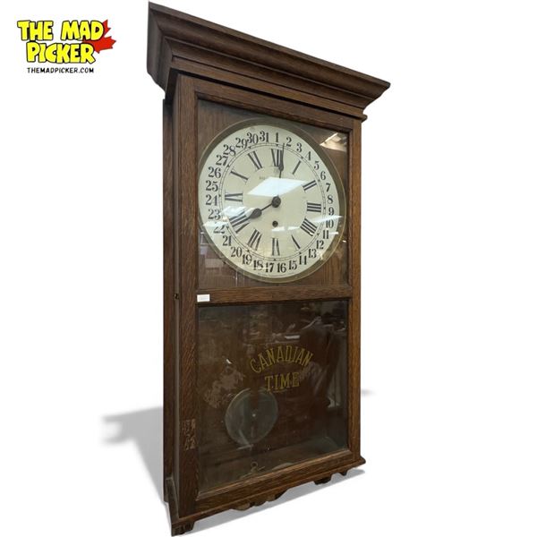 Vintage Arthur Pequegnat Wall Clock "Christie'S Bookstore"