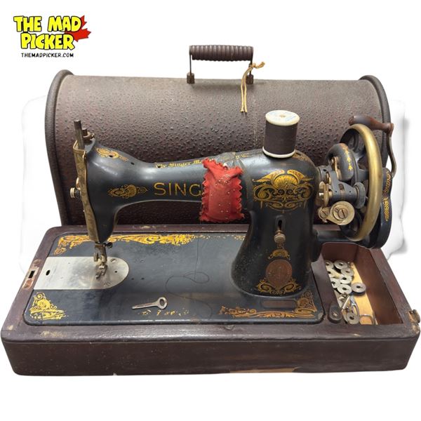 Vintage Singer Sewing Machine, In Original Case