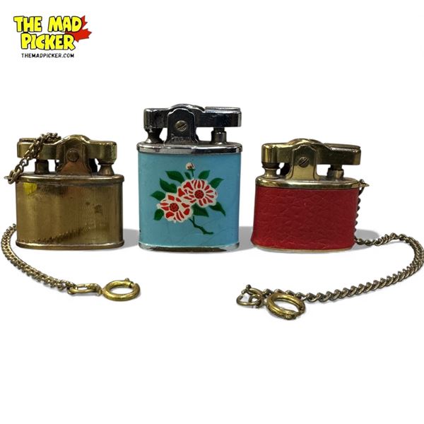 3 Vintage Miniature Lighters