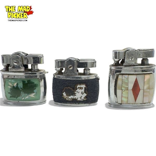 3 Vintage Miniature Lighters