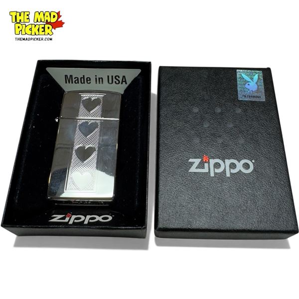 Hearts Zippo Lighter, In Original Box