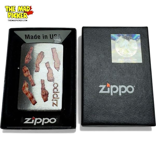 Bacon Zippo Lighter, In Original Box