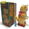 Image 2 : Vintage Battery Operated "Drinking Licking Cat", In Original Box