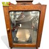 Image 1 : Vintage Bevelled Mirror Wall Hanging Oak Medicine Cabinet