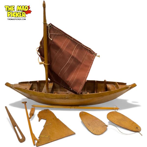 Vintage Wooden Sailboat