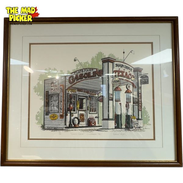 Vintage Framed Print "Shady Grove" Clearbrook B.C, Signed By Artist