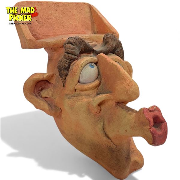 Folk Art Ceramic Card Holder