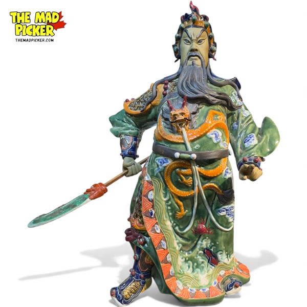 Large Ceramic Statue Of Guan Yu