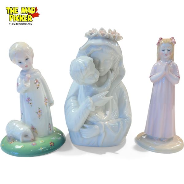 3 Vintage Porcelain Figurines