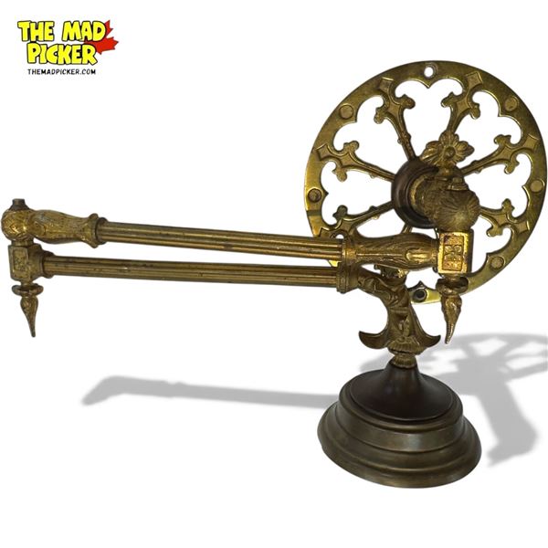 Vintage Decorative Brass Wall Mounted Swivel Candle Holder