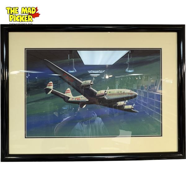 Framed Print Of Twa Airplane