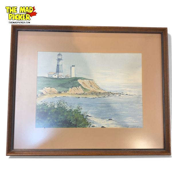 Framed Oil On Board Of Coastal Scene, Signed By Artist