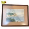 Image 1 : Framed Oil On Board Of Coastal Scene, Signed By Artist