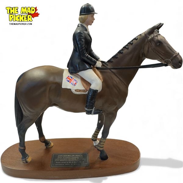 Vintage Beswick Porcelain Ann Moore On Psalm, On Wood Base