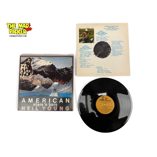 Neil Young American Stars'N Bars Vinyl Record, In Sleeve
