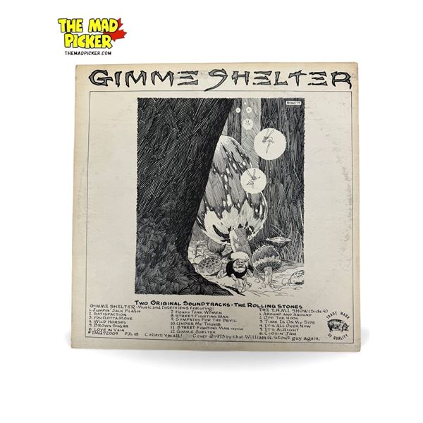The Rolling Stones Gimme Shelter Bootleg Vinyl Record, In Sleeve